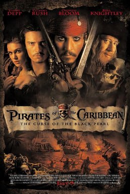 Pirates of the Caribbean 1: The Curse of the Black Pearl کاور